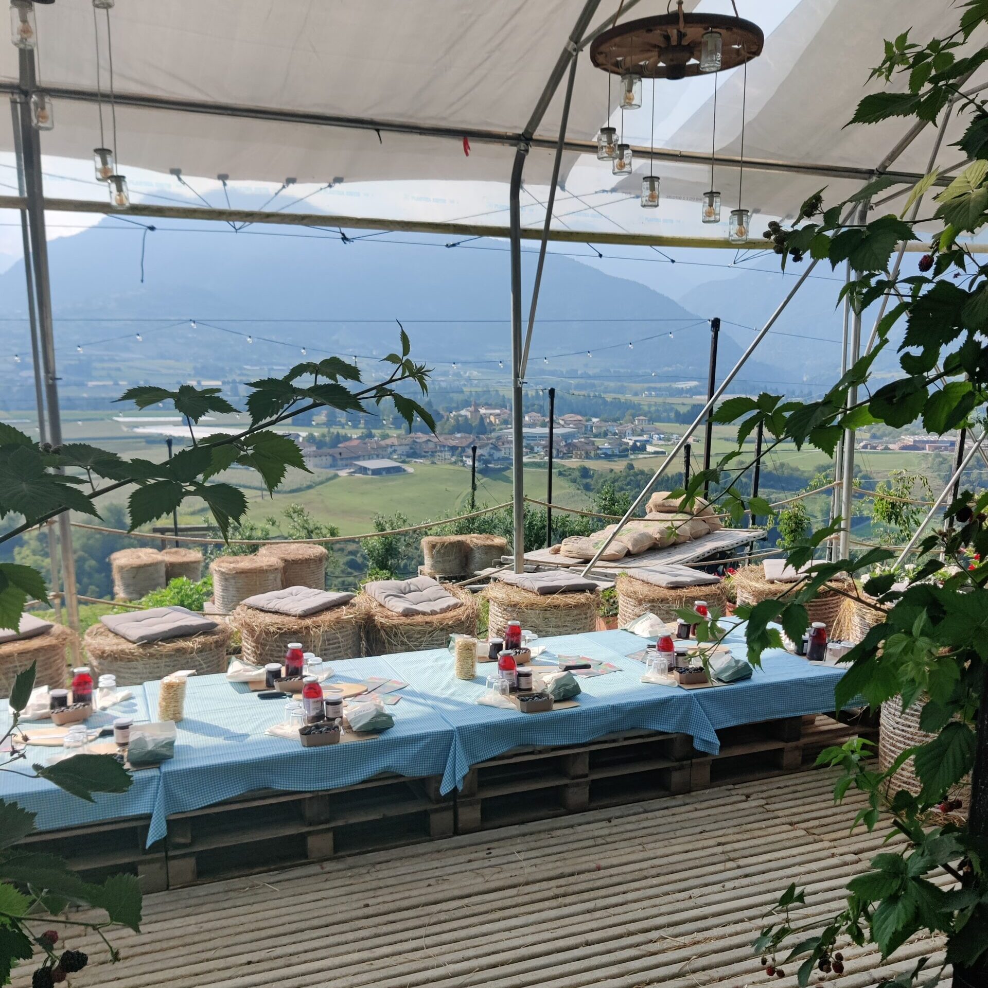 Aperitivo alla Gioconda da Agriconda al tramonto