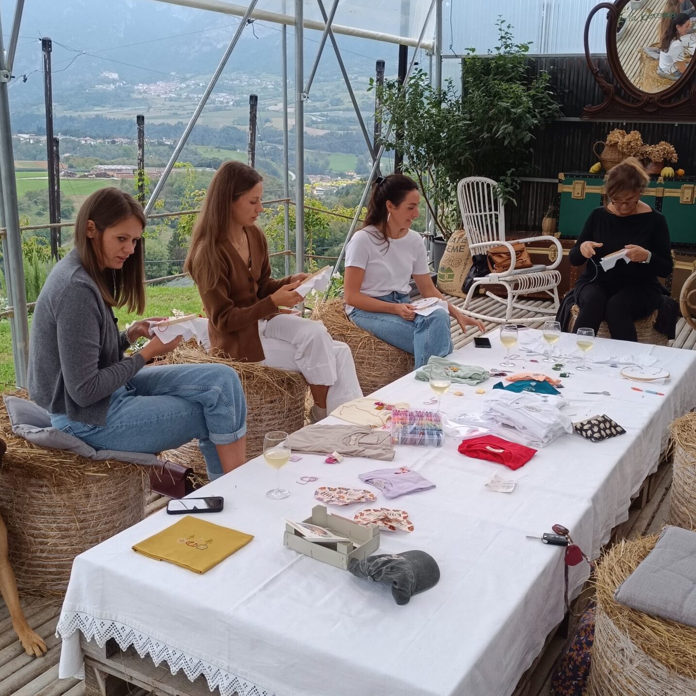Momento conviviale in Gioconda durante un evento Agriconda