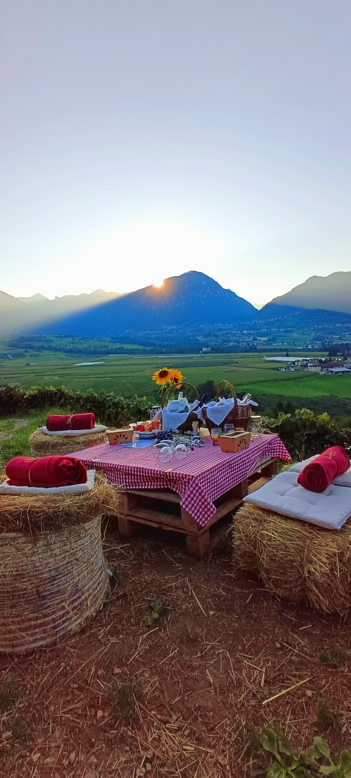 Atmosfera del Picnic fino al Tramonto da Agriconda nel pomeriggio di maggio