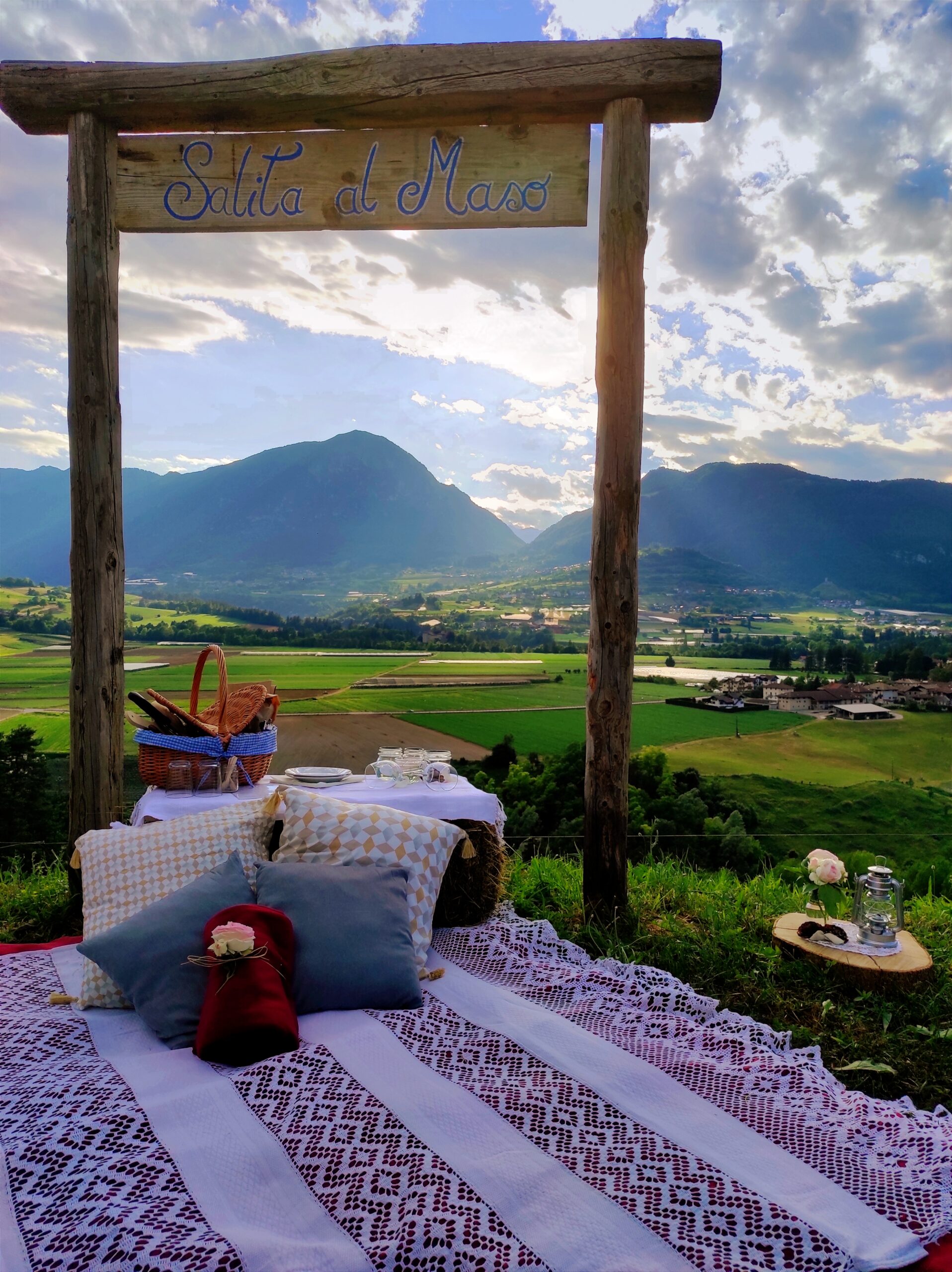 Picnic Romantico da Agriconda con atmosfera serale
